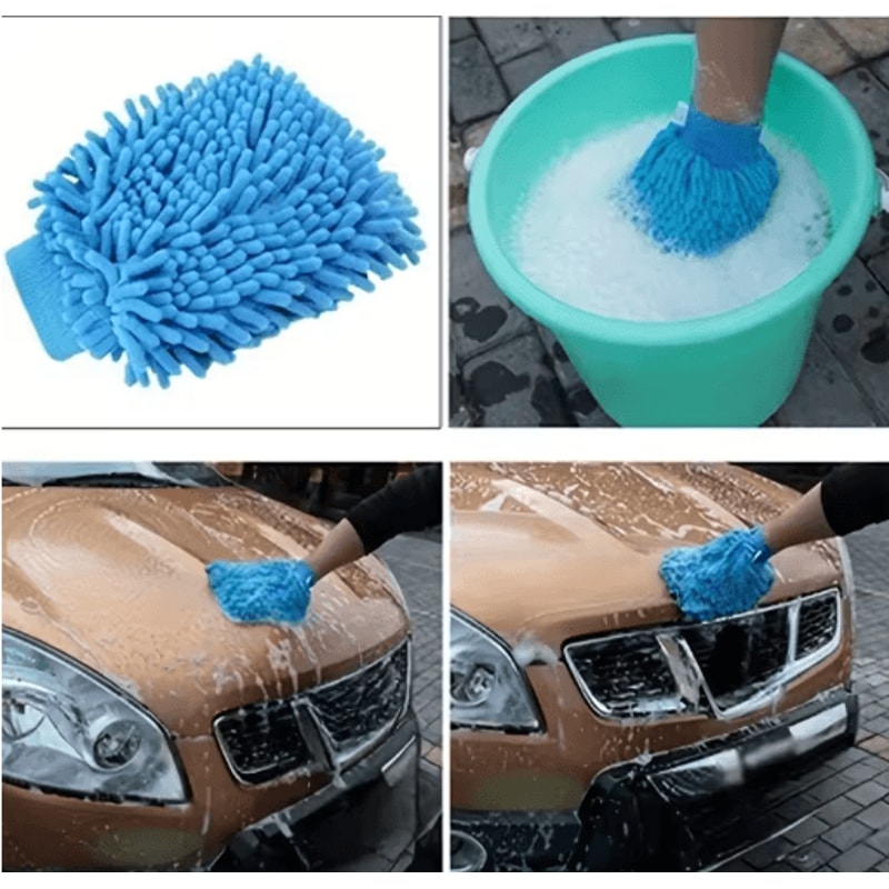 Scratch Free Microfiber Car Cleaning Glove For Safe Easy Washing 7