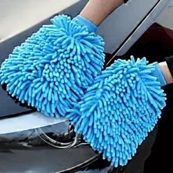 scratch free microfiber car cleaning glove for safe & easy washing