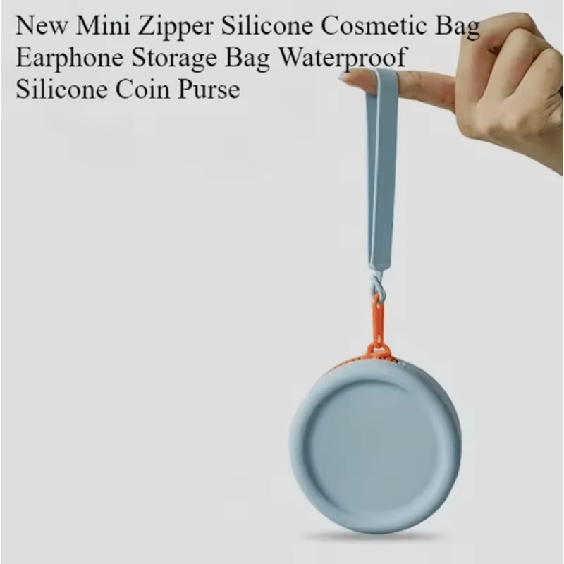 Mini Silicone Makeup Bag With Zipper For Waterproof Travel Storage 0