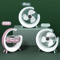 Portable USB Desk Fan With 180 Rotation Colorful LED Light 7
