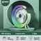 Portable USB Desk Fan With 180 Rotation Colorful LED Light 8