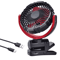 Hipacool Portable Car Cooling Fan USB Rechargeable ClipOn 900 Rotating Air Cooler 2