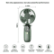 3in1 Portable Hand Fan USB Rechargeable Mini Desk Neck Fan With Phone Holder 5