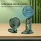 3in1 Portable Hand Fan USB Rechargeable Mini Desk Neck Fan With Phone Holder 6