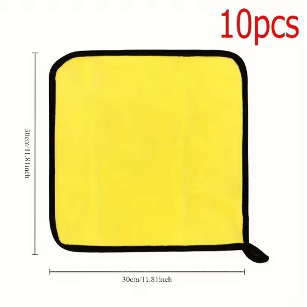 Premium Microfiber Car Cleaning Towel Set UltraAbsorbent Auto Detailing Cloth 510PCS 6