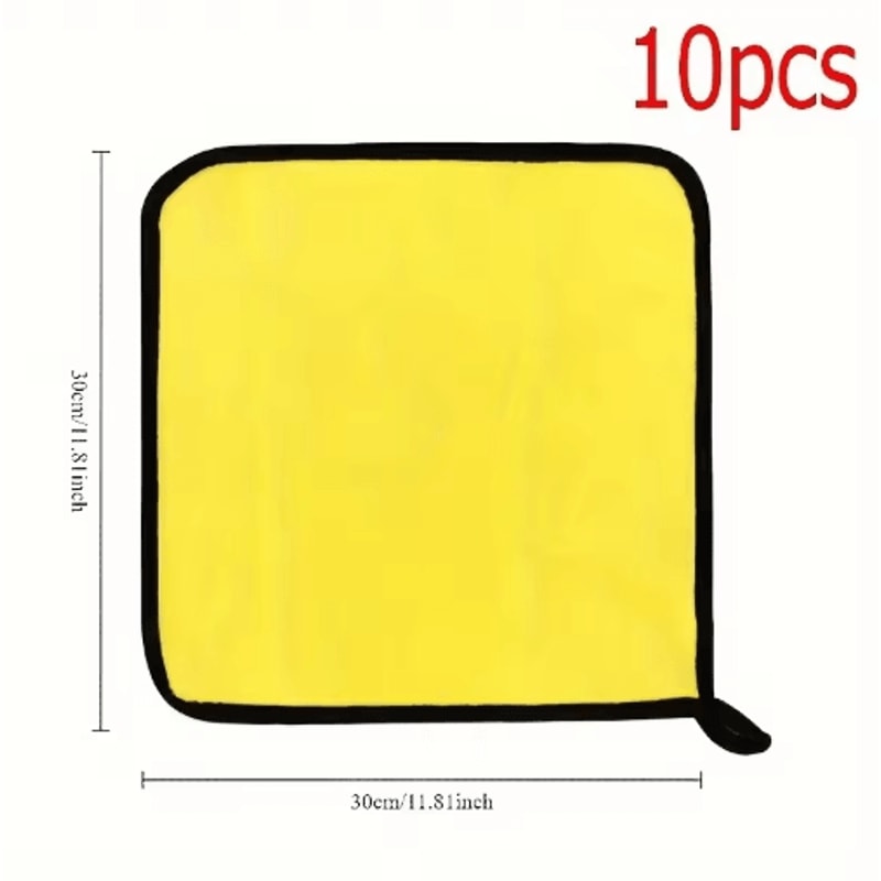Premium Microfiber Car Cleaning Towel Set UltraAbsorbent Auto Detailing Cloth 510PCS 6