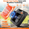 20000mAh Portable Camping Fan With LED Light Solar USB Rechargeable Outdoor Cooling Fan 5