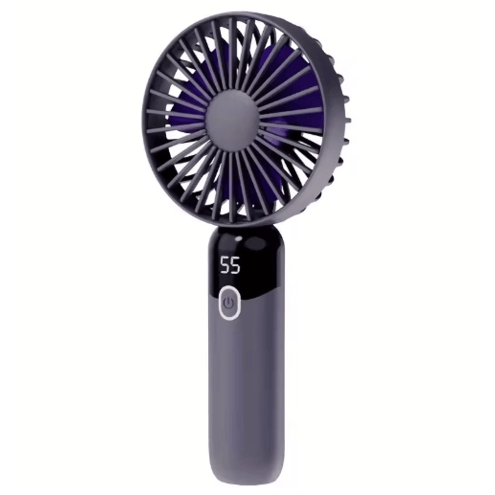 6Speed Portable Handheld Fan With Digital Display Neck Desk Personal Cooling Fan 1