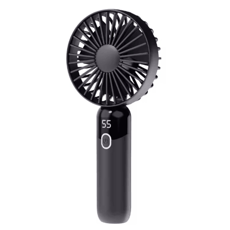 6Speed Portable Handheld Fan With Digital Display Neck Desk Personal Cooling Fan 2