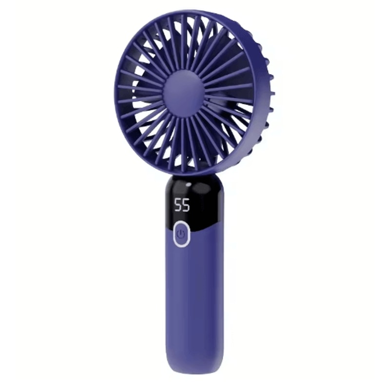 6Speed Portable Handheld Fan With Digital Display Neck Desk Personal Cooling Fan 3