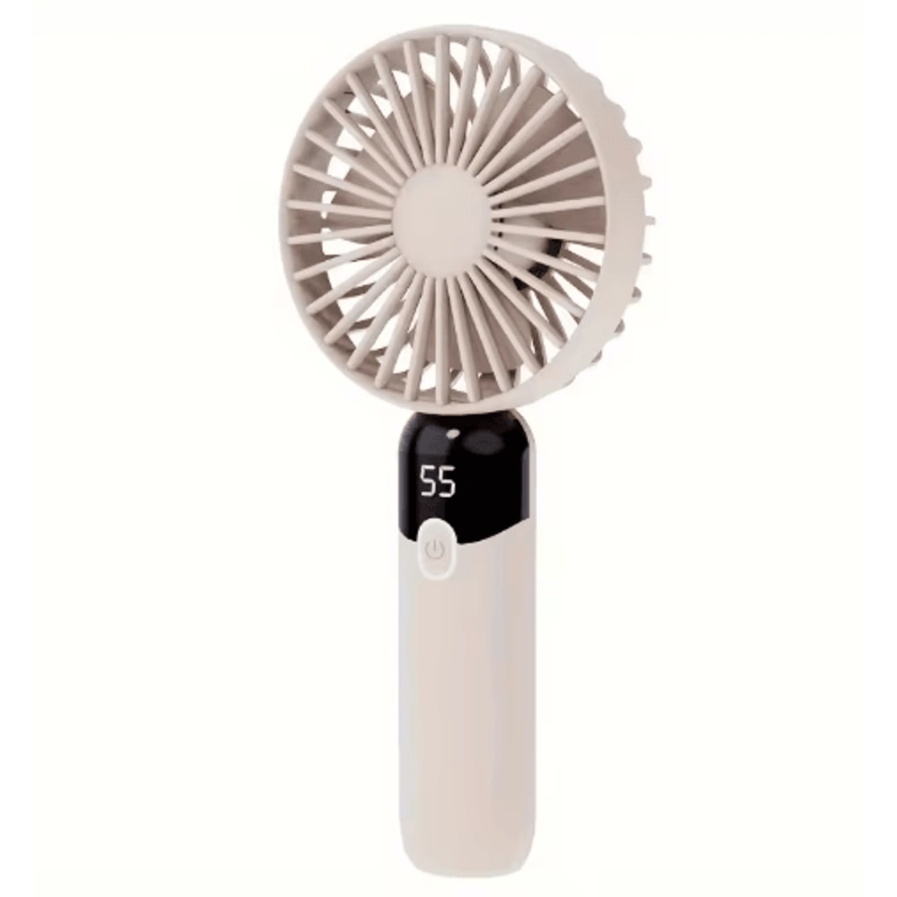 6Speed Portable Handheld Fan With Digital Display Neck Desk Personal Cooling Fan 4