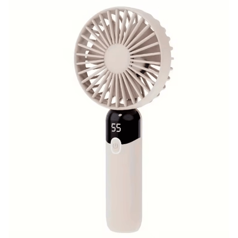 6Speed Portable Handheld Fan With Digital Display Neck Desk Personal Cooling Fan 4