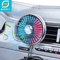 360 Rotating Car Vent Fan Portable Air Circulation Fan With 3 Speed Cooling 0