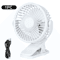 Mini ClipOn Fan USB Rechargeable Portable Desk Fan With 180 Adjustable Cooling 1