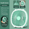 TINSOL LED Fan Light USB Rechargeable Desktop Cooling Fan With Wide Angle Airflow 1