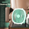 TINSOL LED Fan Light USB Rechargeable Desktop Cooling Fan With Wide Angle Airflow 2