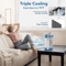 4in1 Portable Air Conditioner Fan USB Mini Air Cooler With Remote Timer Humidifier 4