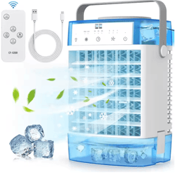 4-in-1 portable air conditioner fan – usb mini air cooler with remote, timer & humidifier