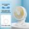 VE ClipOn Table Fan USB Rechargeable Portable Mini Fan With Night Light 1