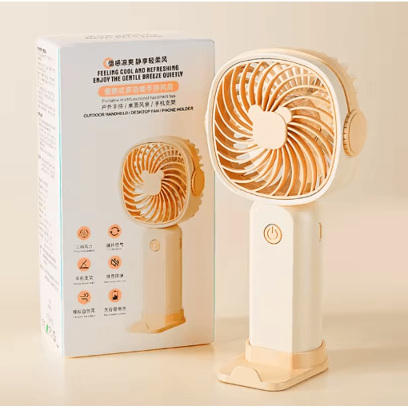 Mini Handheld Fan With Stand USB Portable Desktop Fan For Personal Cooling 2