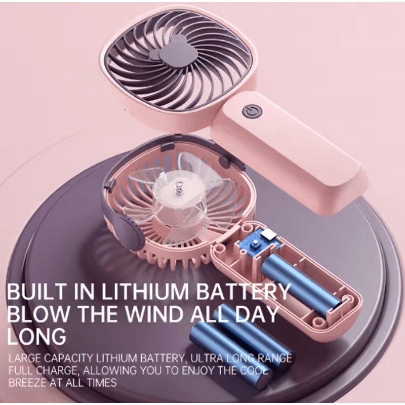 Mini Handheld Fan With Stand USB Portable Desktop Fan For Personal Cooling 4