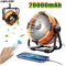 20000mAh Portable Camping Fan With Light Rechargeable Outdoor Tent Ceiling Fan 0