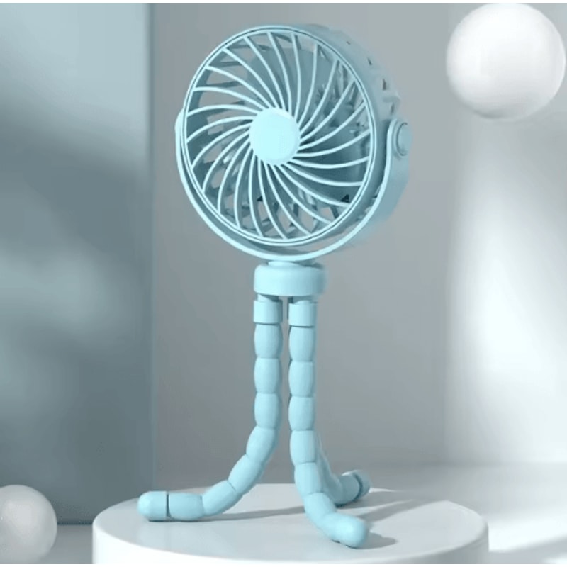 MultiFunctional Octopus Tripod Fan USB Rechargeable Stroller Clip Handheld Mini Fan 1