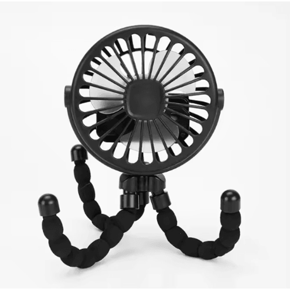 MultiFunctional Octopus Tripod Fan USB Rechargeable Stroller Clip Handheld Mini Fan 5