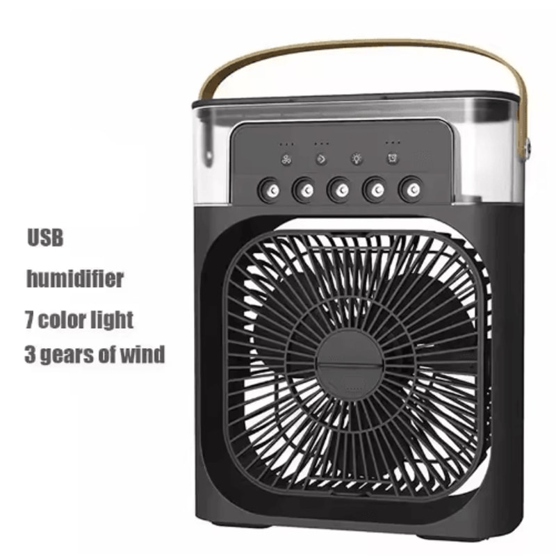 3in1 Mini Air Cooler Portable Air Conditioner Fan With Humidifier LED Night Light 1