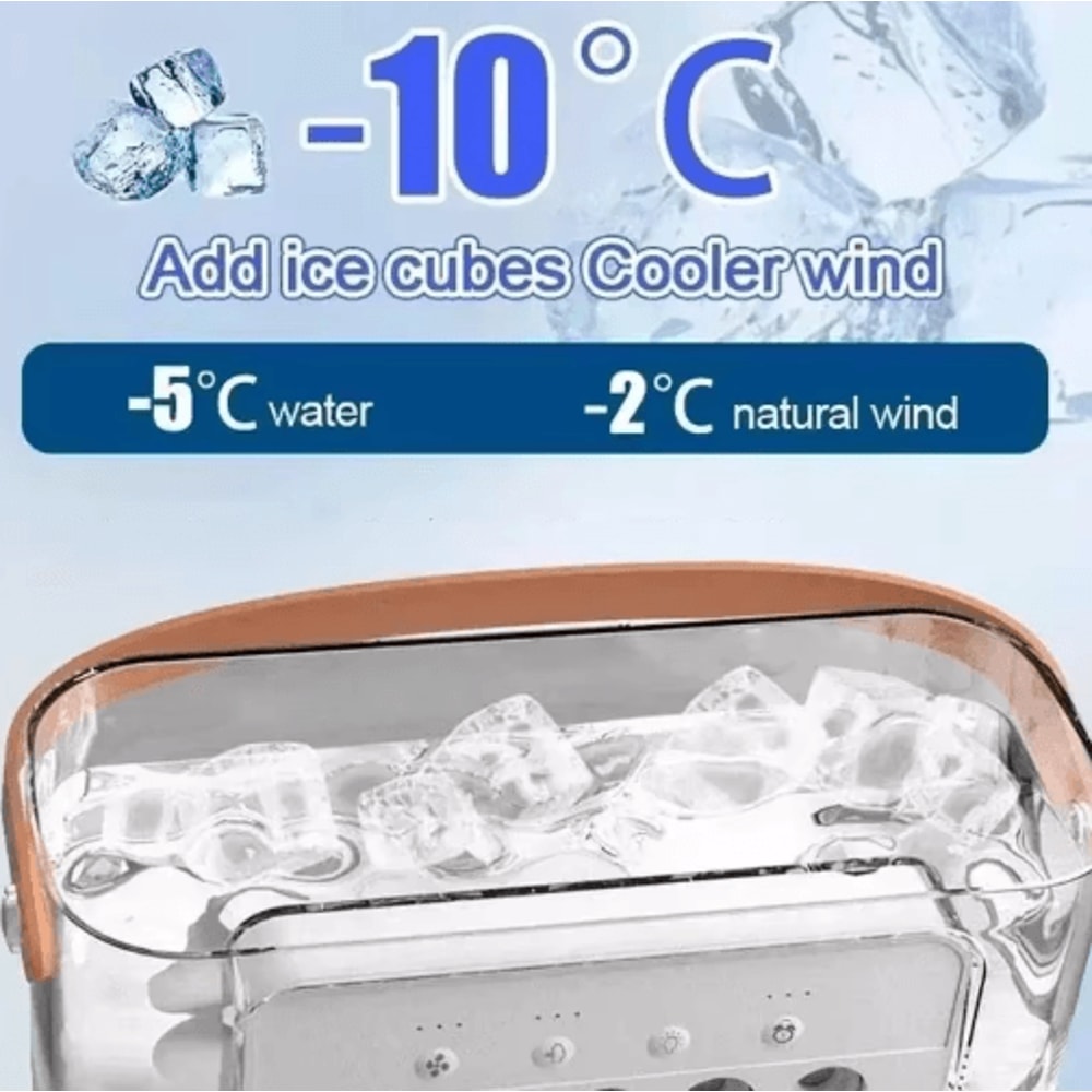3in1 Mini Air Cooler Portable Air Conditioner Fan With Humidifier LED Night Light 7