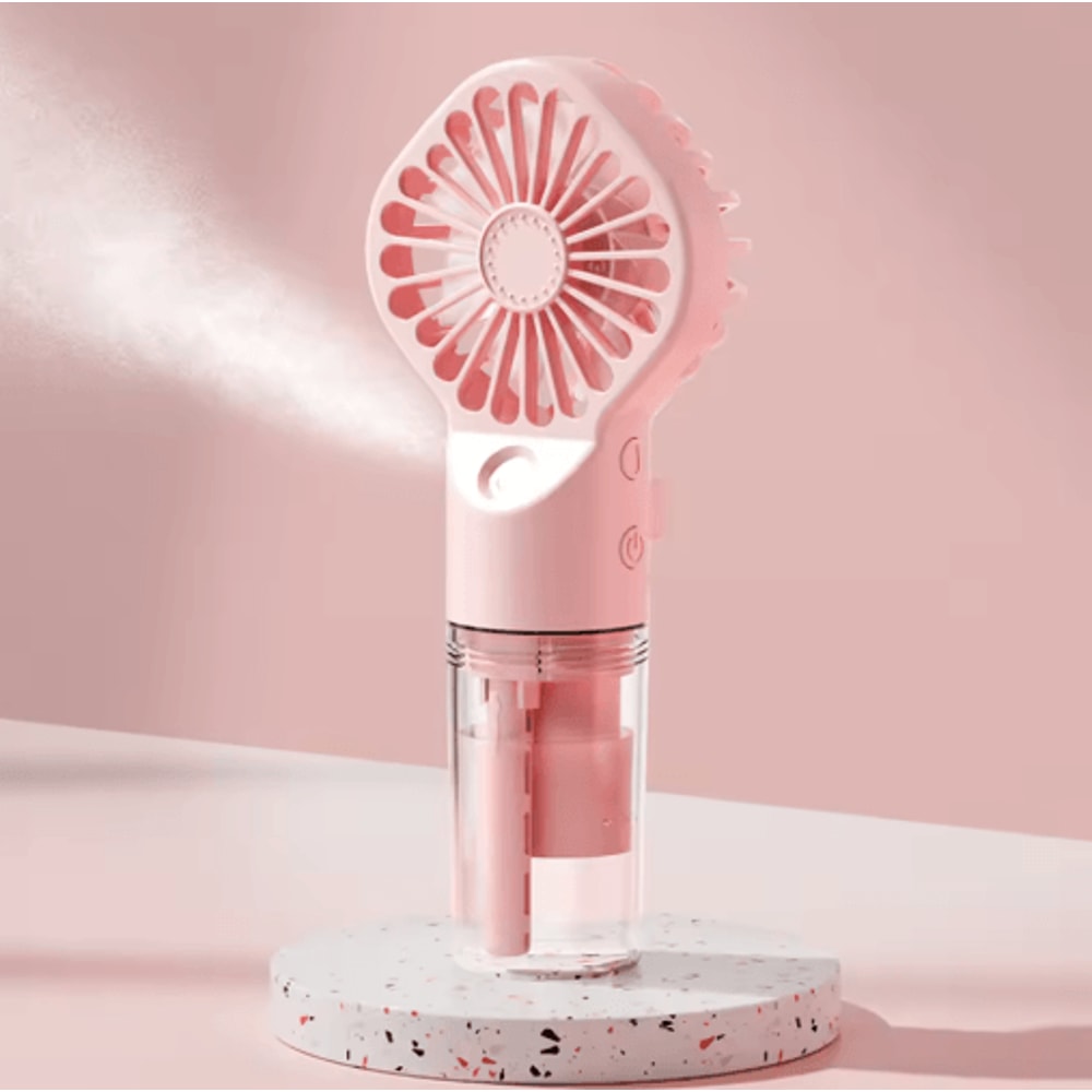 Portable Mist Handheld Fan USB Rechargeable Mini Spray Fan With Humidifier 1