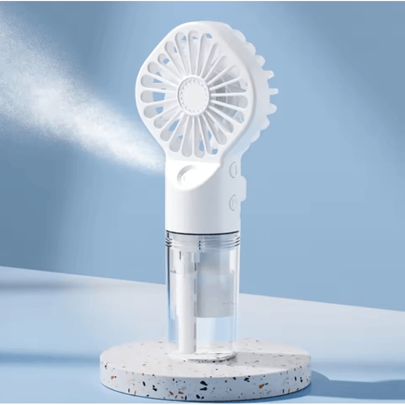 Portable Mist Handheld Fan USB Rechargeable Mini Spray Fan With Humidifier 2