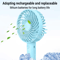 Mini Handheld Fan USB Rechargeable Portable Desk Fan For Travel Daily Cooling 7
