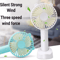 Mini Handheld Fan USB Rechargeable Portable Desk Fan For Travel Daily Cooling 9