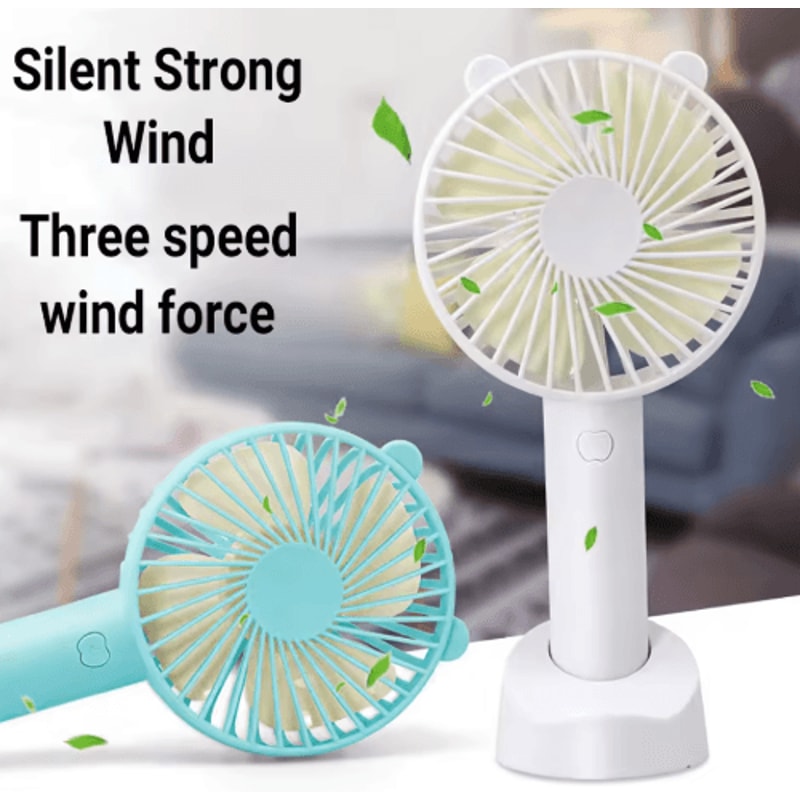 Mini Handheld Fan USB Rechargeable Portable Desk Fan For Travel Daily Cooling 9