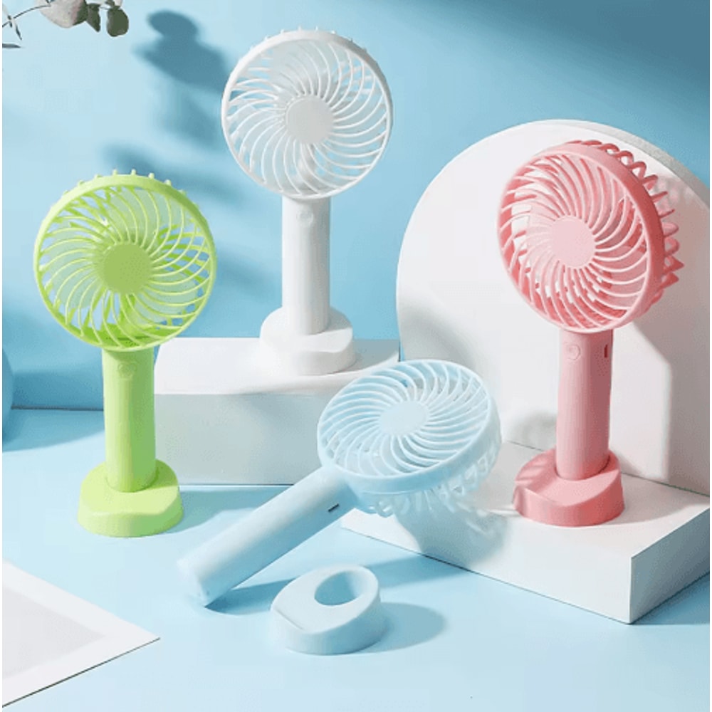 Mini Handheld Fan USB Rechargeable Portable Desk Fan For Travel Daily Cooling 0