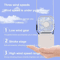 Foldable Handheld Fan USB Rechargeable Portable Neck Mini Table Fan 2