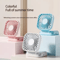 Foldable Handheld Fan USB Rechargeable Portable Neck Mini Table Fan 6