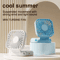 Foldable Handheld Fan USB Rechargeable Portable Neck Mini Table Fan 0