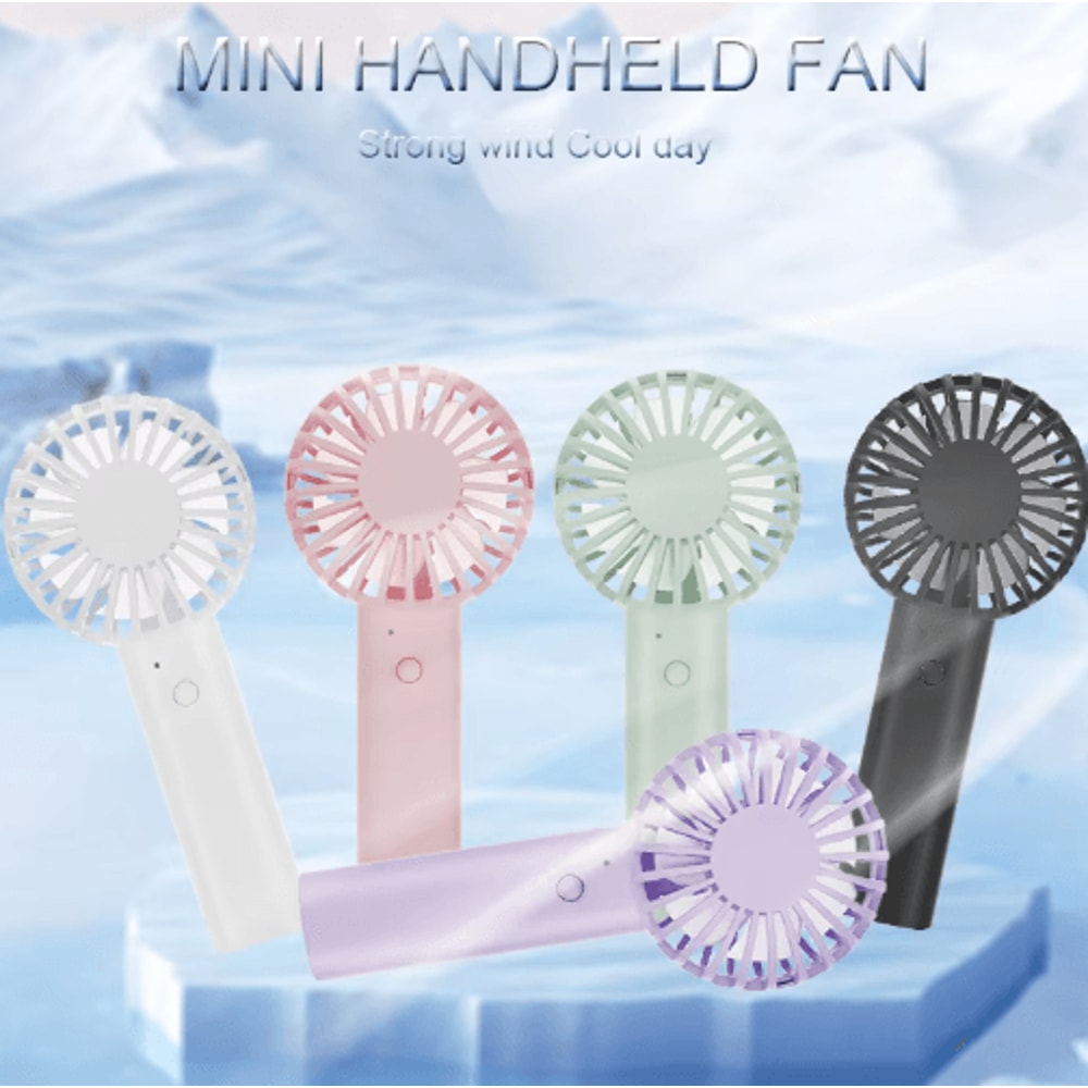 Mini Handheld Fan USB Rechargeable Portable Mini Fan For Travel Desk Use 0