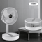 Foldable Mini Desktop Fan USB Rechargeable Retractable Cooling Fan For Dorm Office 1
