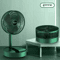 Foldable Mini Desktop Fan USB Rechargeable Retractable Cooling Fan For Dorm Office 2