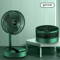 Foldable Mini Desktop Fan USB Rechargeable Retractable Cooling Fan For Dorm Office 2