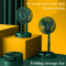 Foldable Mini Desktop Fan USB Rechargeable Retractable Cooling Fan For Dorm Office 6