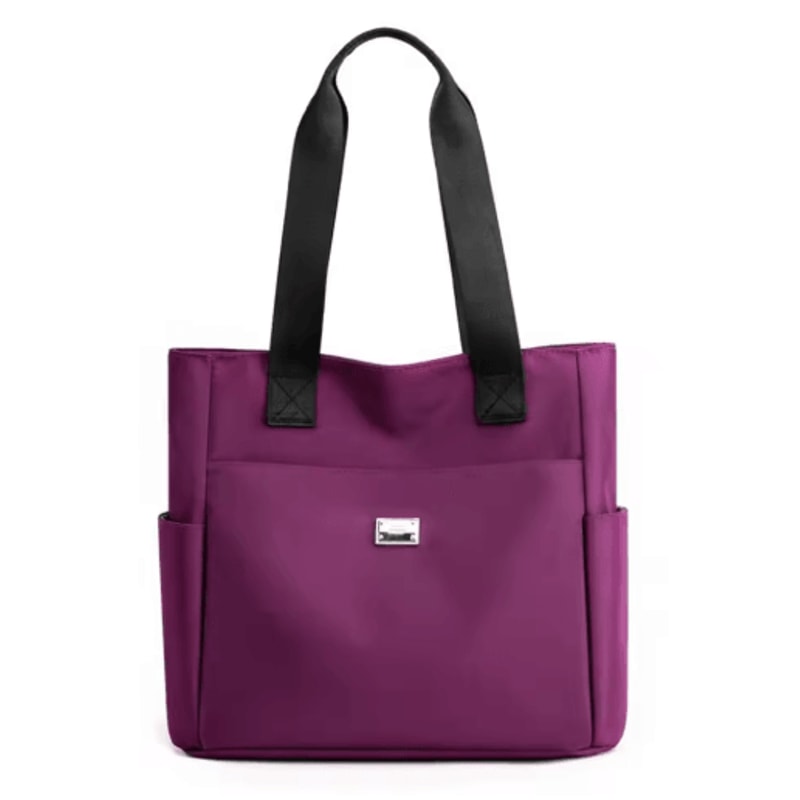 Waterproof Nylon Tote Bag Large Capacity Lightweight Shoulder Handbag For Travel Daily Use 6