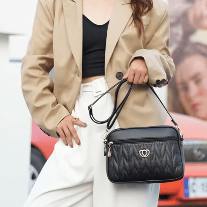 Luxury PU Leather Womens Crossbody Bag Designer Shoulder Handbag For Everyday Style 0