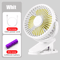 Mini ClipOn Handheld Fan USB Rechargeable Portable Quiet Cooling Fan 2