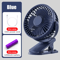 Mini ClipOn Handheld Fan USB Rechargeable Portable Quiet Cooling Fan 3