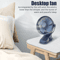 Mini ClipOn Handheld Fan USB Rechargeable Portable Quiet Cooling Fan 5