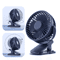 Mini ClipOn Handheld Fan USB Rechargeable Portable Quiet Cooling Fan 9